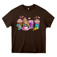 Chocolate Brown nail art  coffee cups Heavy Core Tee - AdoDesignShop