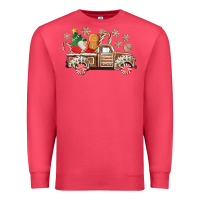 Cardinal christmas gingerbread truck Premium Sweatshirt - CowGirlArtShop