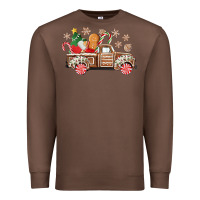 Chestnut christmas gingerbread truck Premium Sweatshirt - CowGirlArtShop