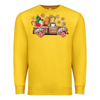 Lemon christmas gingerbread truck Premium Sweatshirt - CowGirlArtShop