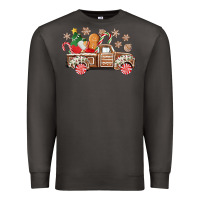 Smoke christmas gingerbread truck Premium Sweatshirt - CowGirlArtShop