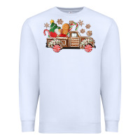 White christmas gingerbread truck Premium Sweatshirt - CowGirlArtShop