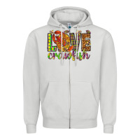 Dove Grey Mardi Gras love crawfish Zipper Hoodie - NancyCooperArtShop