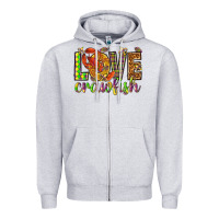 Heather Grey Mardi Gras love crawfish Zipper Hoodie - NancyCooperArtShop