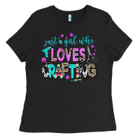 Black just a girl who loves crafting Ladies Tee - AdoDesignShop