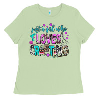 Matcha just a girl who loves crafting Ladies Tee - AdoDesignShop