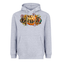 Heather Grey blessed Heavyweight Hoodie - CowGirlArtShop