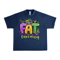 Navy fat tuesday Urban Heavy Tee - MaliasSmallBusiness