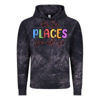 Cloud Black oh the places you will go Vintage Hoodie - MaliasSmallBusiness