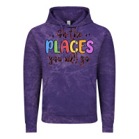 Cloud Purple oh the places you will go Vintage Hoodie - MaliasSmallBusiness