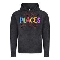 Vintage Black oh the places you will go Vintage Hoodie - MaliasSmallBusiness