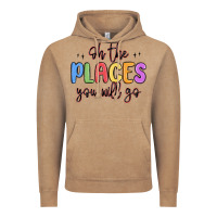 Vintage Coffee oh the places you will go Vintage Hoodie - MaliasSmallBusiness