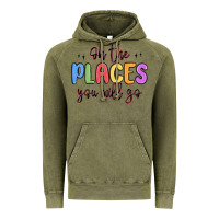 Vintage Olive oh the places you will go Vintage Hoodie - MaliasSmallBusiness