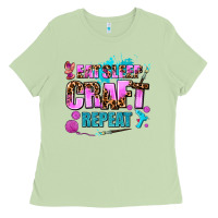 Matcha eat sleep craft repeat Ladies Tee - AdoDesignShop