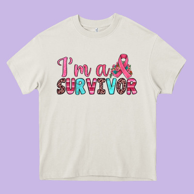 I'm A Survivor Heavy Core Tee Designed By Jahusdesignshop