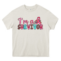 Cream i'm a survivor Heavy Core Tee - JahusDesignShop