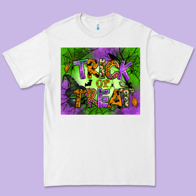 Trick Or Treat Mouse Pad Premium Tee Designed By Bundleandbundleshop