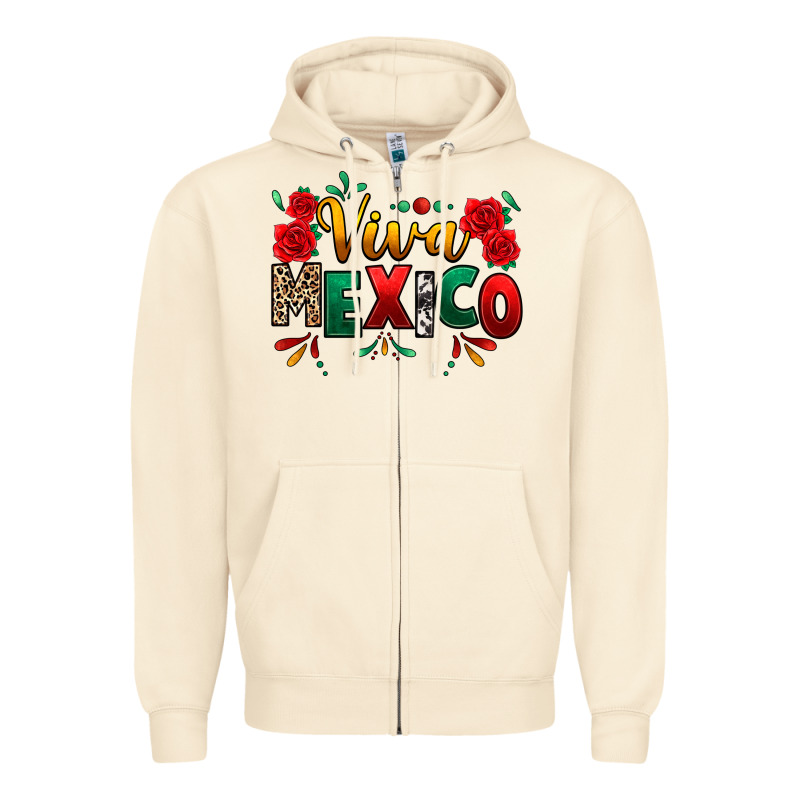 Viva Mexico Cinco De Mayo Zipper Hoodie by texasbilliewilder | Teevron