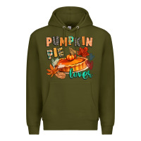 Army Green pumpkin pie lover Premium Hoodie - CowGirlArtShop