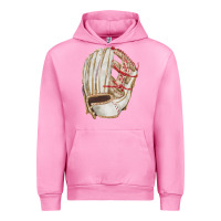 Fuchsia Pink Catchers Mitt Fa Element Urban Hoodie - FaDigitalArtStudio