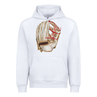 White Catchers Mitt Fa Element Urban Hoodie - FaDigitalArtStudio