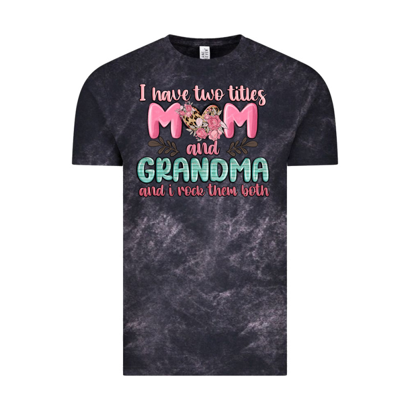 I Have Two Titles Mom And Grandma And I Rock Them Vintage Tee by MaliasSmallBusiness | Teevron