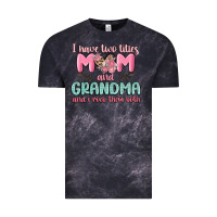 Cloud Black i have two titles mom and grandma and i rock them Vintage Tee - MaliasSmallBusiness
