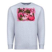 Heather Grey cancer pumpkins Premium Sweatshirt - CowGirlArtShop