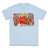 Dusty Blue basketball mama Classic Tee - CowhideDigitalArt