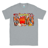 Heather Grey basketball mama Classic Tee - CowhideDigitalArt