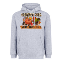 Heather Grey just a girl who loves fall Heavyweight Hoodie - CowGirlArtShop