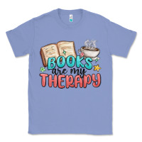 Colony Blue books are my therapy Classic Tee - MaliasSmallBusiness