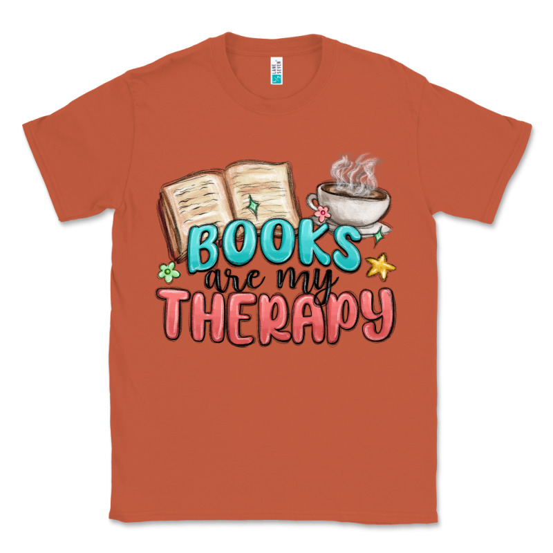 Books Are My Therapy Classic Tee by MaliasSmallBusiness | Teevron