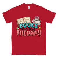 Red books are my therapy Classic Tee - MaliasSmallBusiness