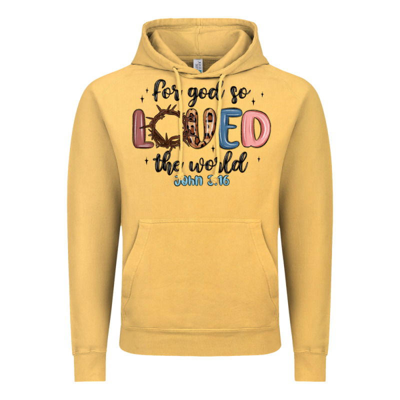 For God So Loved The World Vintage Hoodie by MaliasSmallBusiness | Teevron