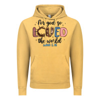 Vintage Mustard for god so loved the world Vintage Hoodie - MaliasSmallBusiness