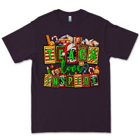 Plum teach love inspire with Christmas and teacher elements Premium Tee - AdoDesignShop