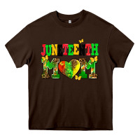 Chocolate Brown juneteenth mom Heavy Core Tee - AdoDesignShop