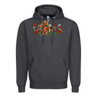 Smoke Our Lady of Guadalupe Mama Zipper Hoodie - texasbilliewilder