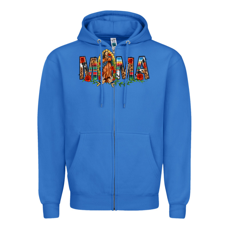 Our Lady Of Guadalupe Mama Zipper Hoodie by texasbilliewilder | Teevron