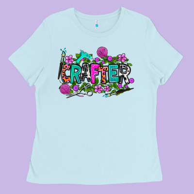 Crafter Ladies Tee Designed By Adodesignshop