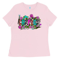 Bubblegum Pink crafter Ladies Tee - AdoDesignShop