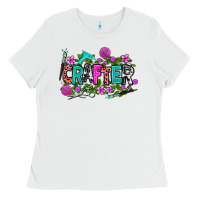 White crafter Ladies Tee - AdoDesignShop