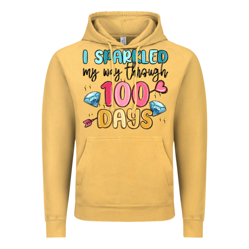 I Sparkled My Way Through 100 Days Vintage Hoodie by MaliasSmallBusiness | Teevron