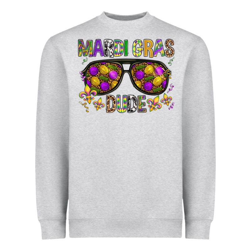 Mardi Gras Dude Heavyweight Sweatshirt by BundleAndBundleShop | Teevron