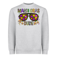 Heather Grey Mardi gras dude Heavyweight Sweatshirt - BundleAndBundleShop