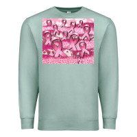 Seafoam ribbon  breast cancer Premium Sweatshirt - CowGirlArtShop
