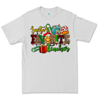 Dove Grey santa's favorite teacher Premium Tee - AdoDesignShop