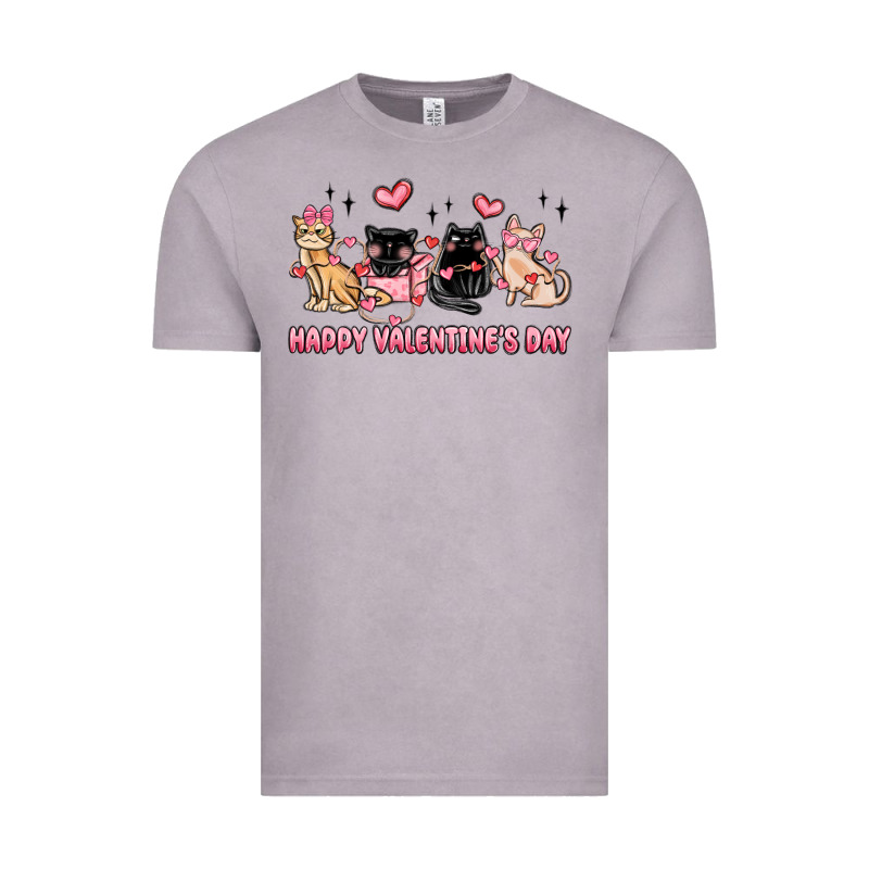 Happy Valentines Day Cats Vintage Tee by MaliasSmallBusiness | Teevron