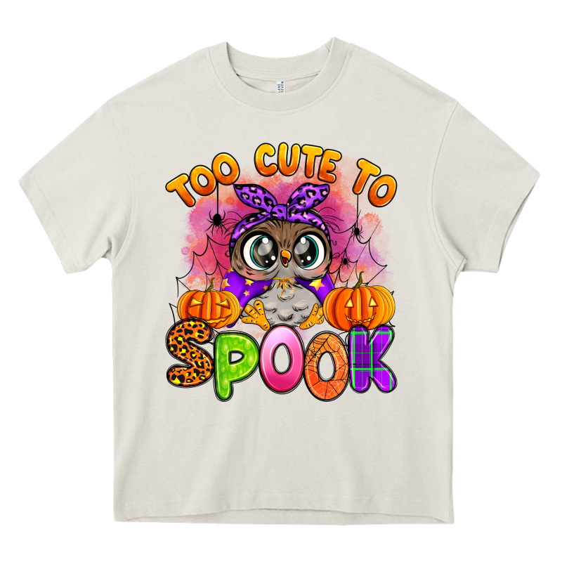 Too Cute To Spook With Owl Heavy Core Tee by Artiststas | Teevron
